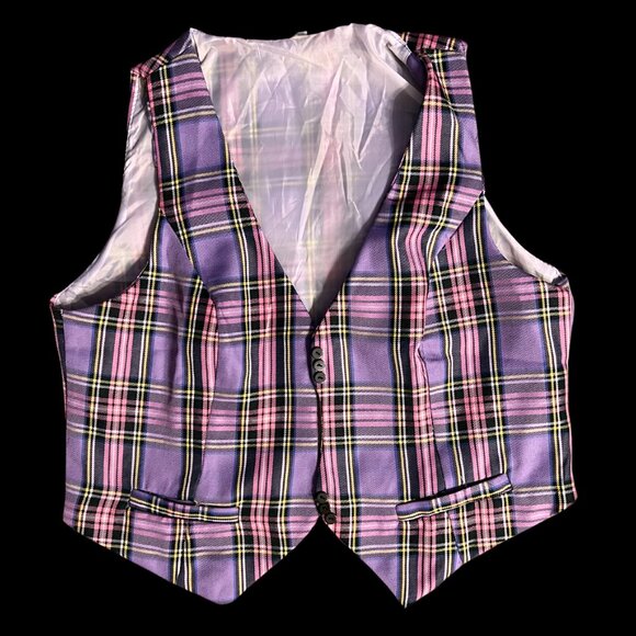 Premium Flannel Diamante Tailored Tank Top // Medium - Picture 9 of 13